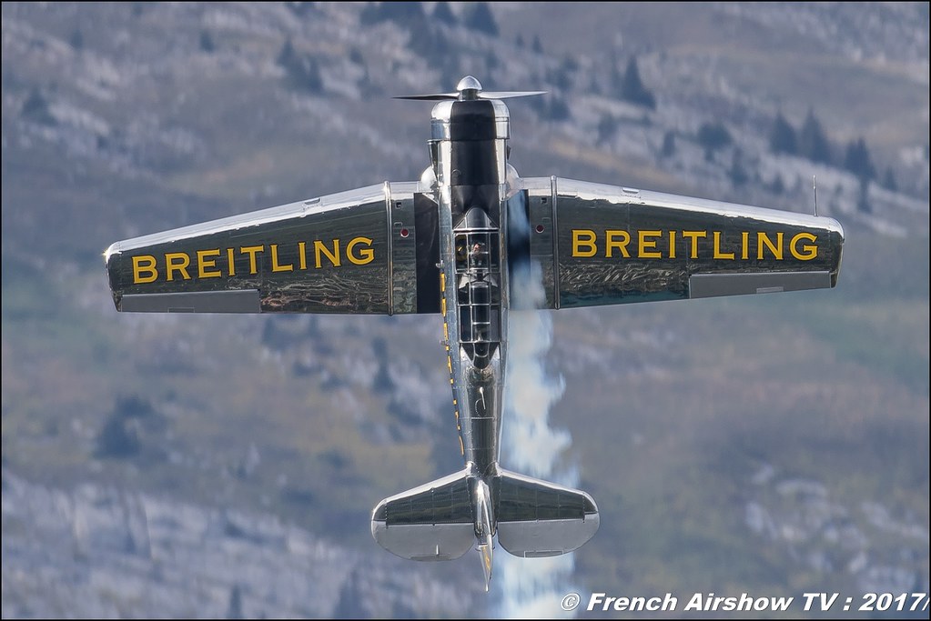  T6 G BREITLING F-AZCQ , Breitling Sion Air Show 2017 , sion airshow , montagne , Alpes suisse , Canton du Valais , Meeting Aerien 2017