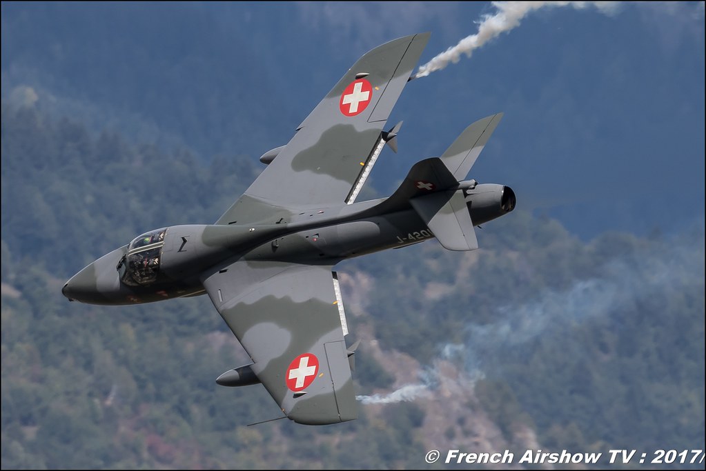 Hunter T.Mk.68 - Amici Dell'hunter , HB-RVR , J-4201 , Breitling Sion Air Show 2017 , sion airshow , montagne , Alpes suisse , Canton du Valais , Meeting Aerien 2017
