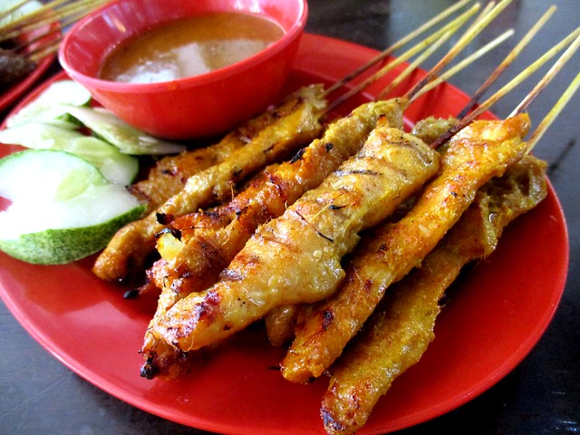 Colourful Cafe chicken satay