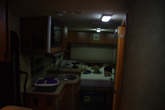 Before new LEDs installed in the motorhome.
