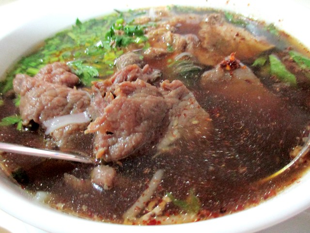 Flavours Thai Kitchen beef noodles, soup
