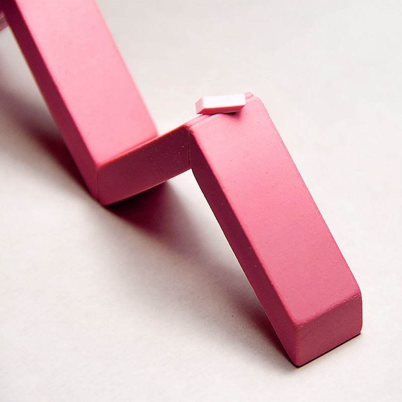 mini pink erasers