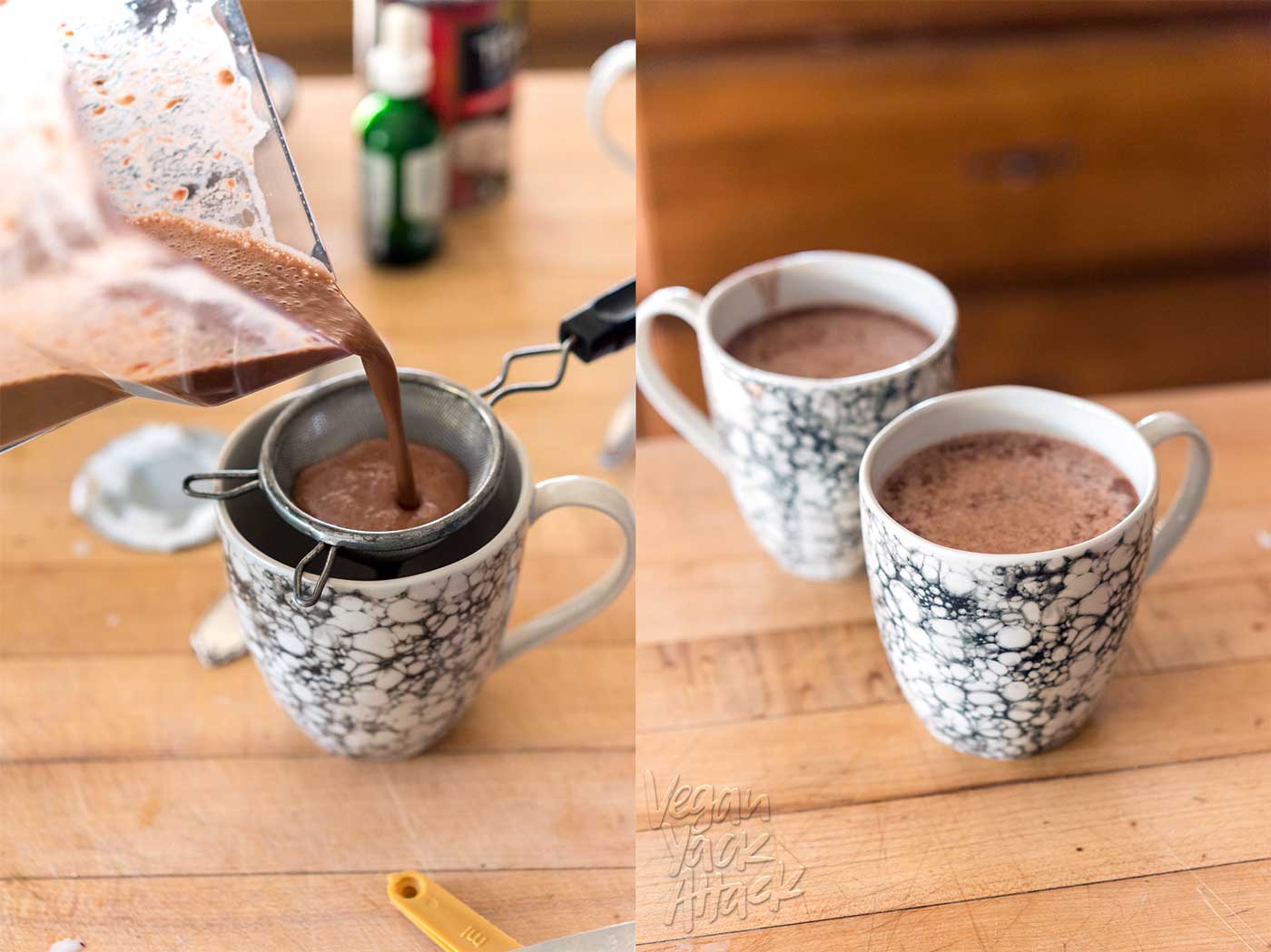 If you’re looking for the perfect, warming beverage for cool, winter nights, look no further than this dairy-free, sugar-free Raspberry Hot Cocoa! #vegan #lenoxusa #healthy #soyfree