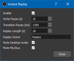 per scene volume plugin