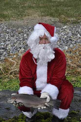 Santa with a trout