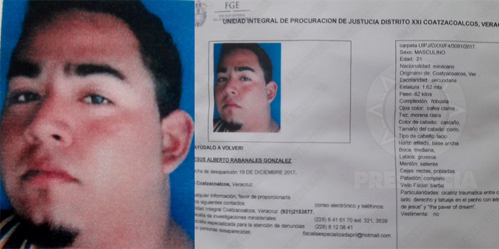RT ¿Lo has visto? Desaparece JesúsAlberto en el Puerto de Veracruz. Noticias en tiempo real