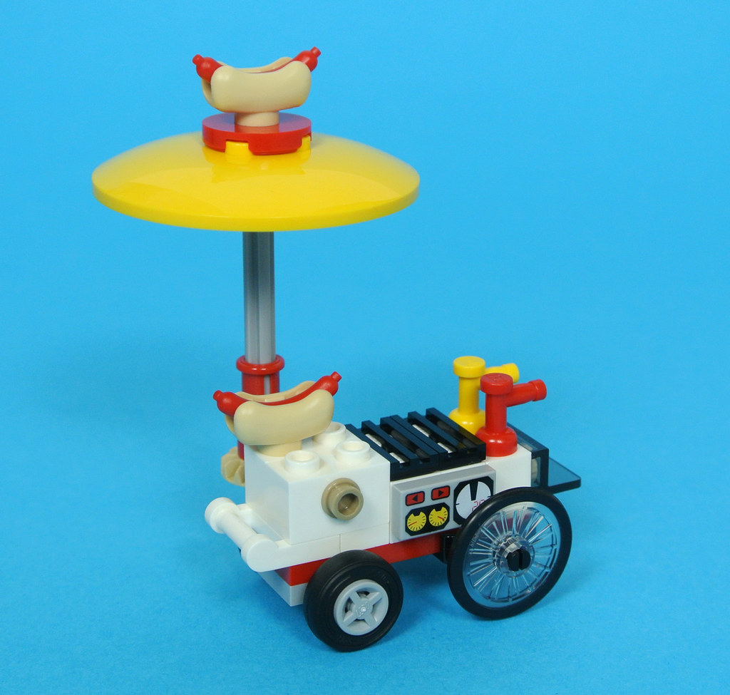 Lego ® City Hot Dog Stand Sausage seller NEW from 60134 city dwellers