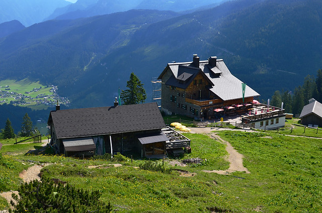 Huttes above Gosausee, Austria