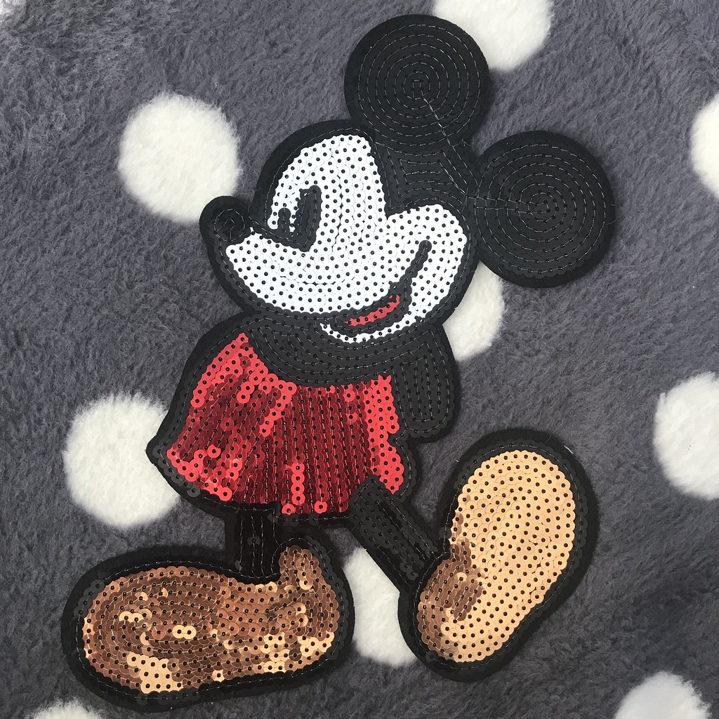 Pailletten-Patch Mickey Mouse, VE: 1 Stk.