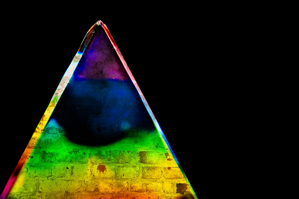 Abstract, glass prism