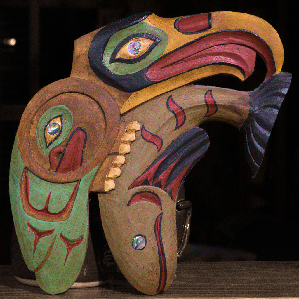 Today’s photo: Simple native Alaskan painted carving purchased in Sitka; photo: February 17, 2018 (Pentax K-3 II) 