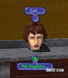 The Sims 2 Pets Pet Registry