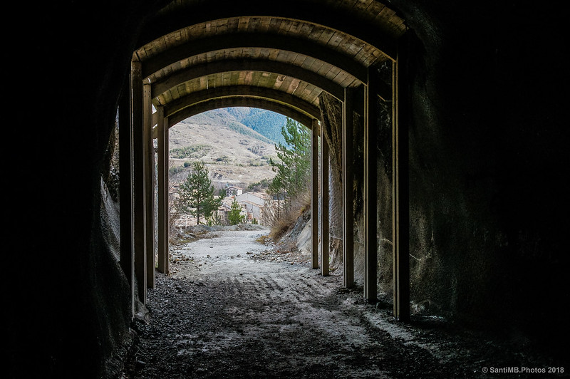 En el segundo túnel de la Vía del Nicolau