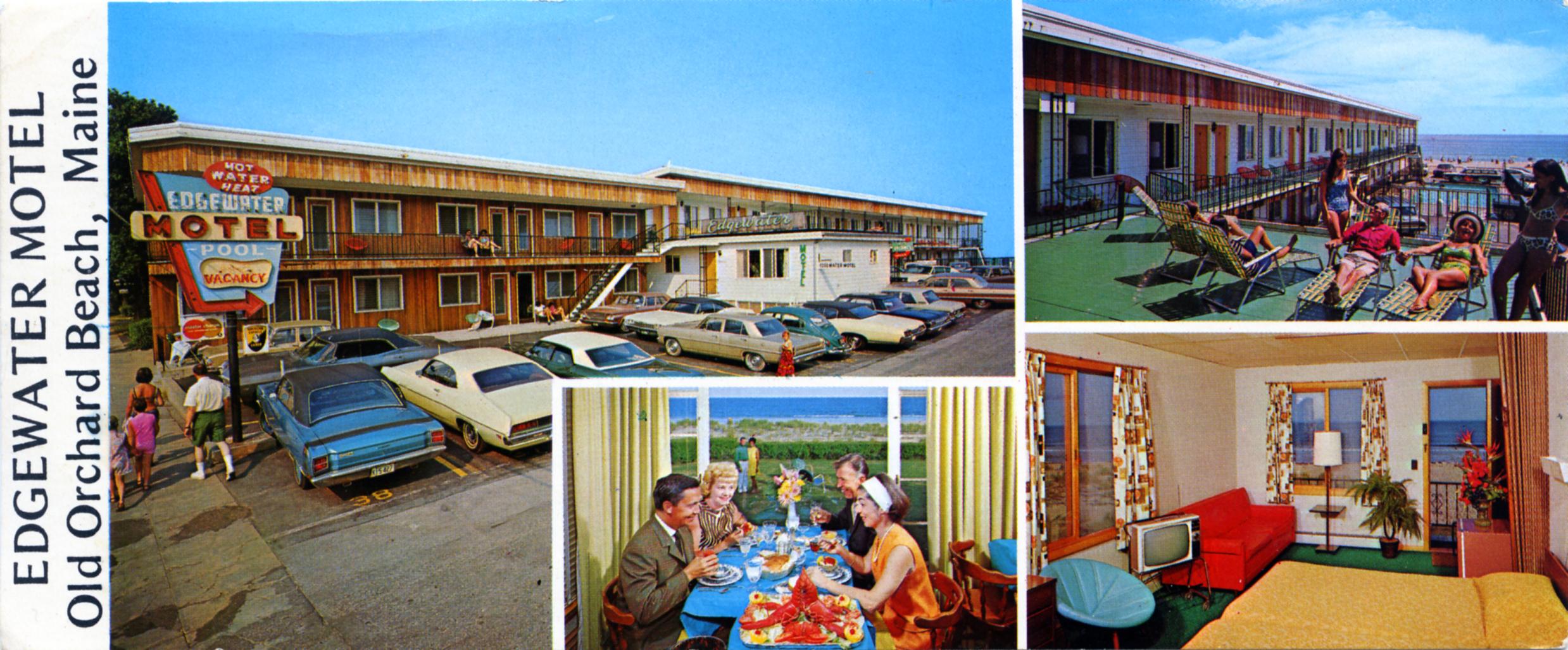 Edgewater Motel - 57 West Grand Avenue, Old Orchard Beach, Maine U.S.A. - 1960's