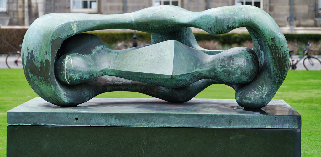 RECLINING AND CONNECTED FORMS BY HENRY MOORE  001