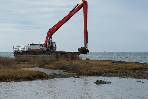 Photo of dredging work on Smith Island