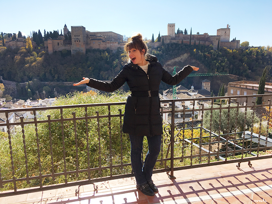 Blogger en Granada con vistas a la Alhambra