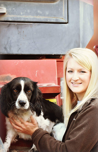 Brittany Caskey with her dog