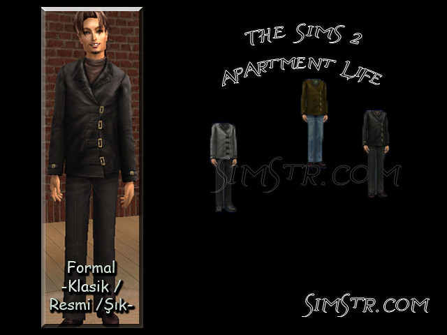 The Sims 2 Apartment Life Apartman Hayatı CAS News Yeni Erkek Kıyafetleri