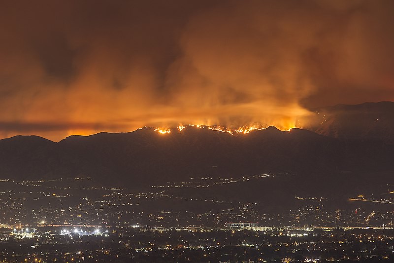 森林大火。圖片來源：Scott L／維基百科（CC BY-SA 2.0）