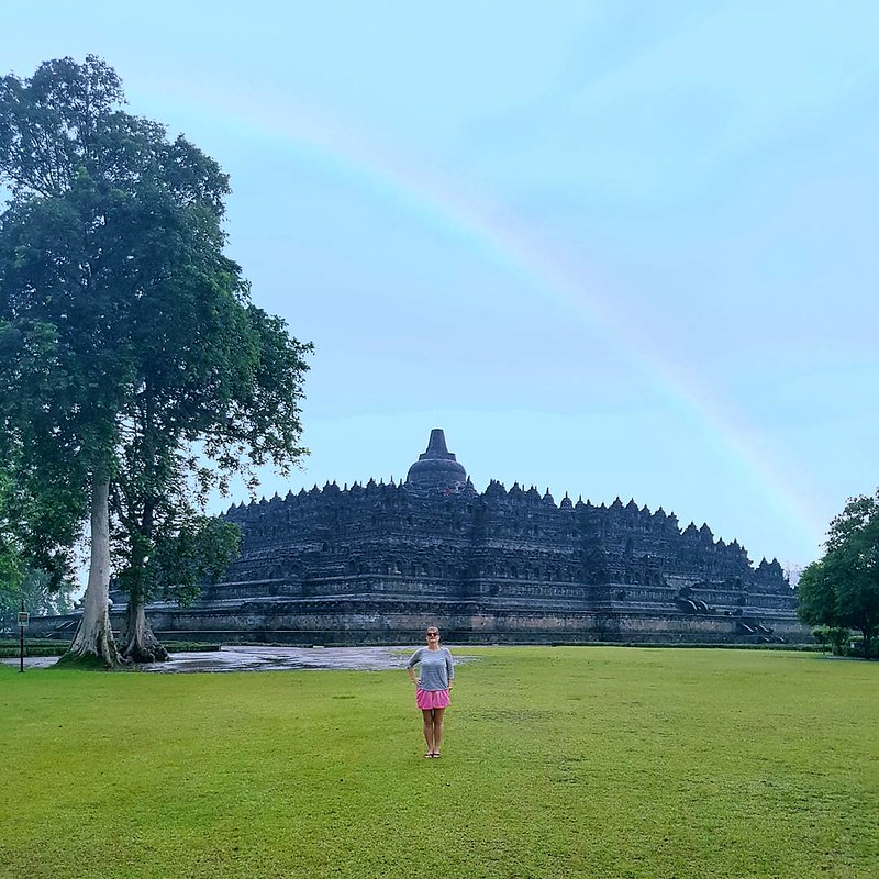 Borobudur in the Rain