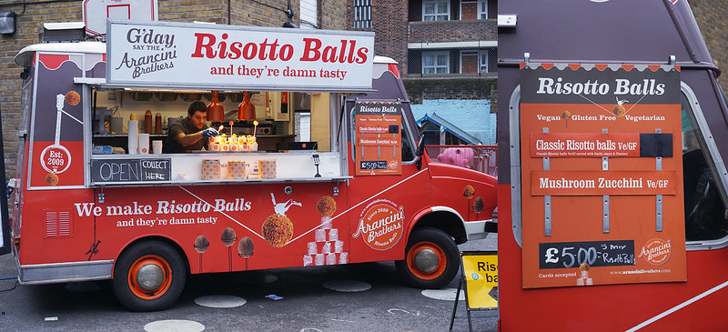 Risotto Balls market stall | gluten free Broadway Market guide | Hackney | East London