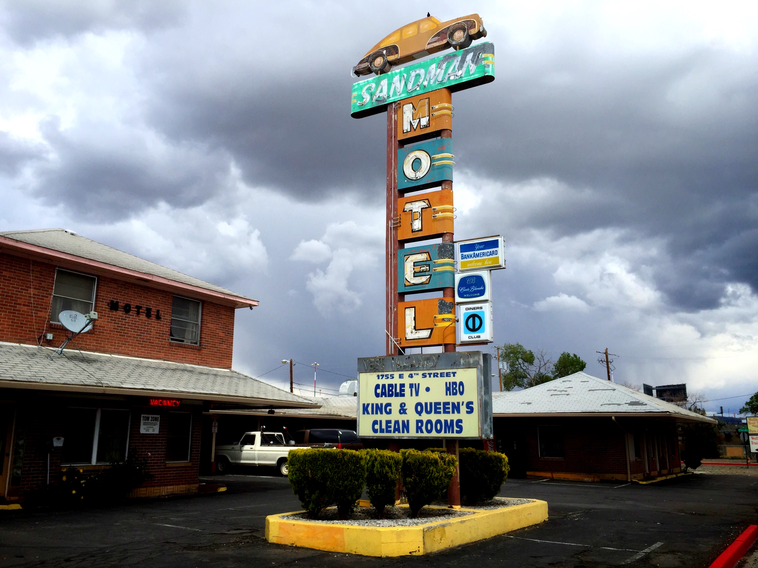 Sandman Motel - 1755 East 4th Street, Reno, Nevada U.S.A. - May 22, 2015