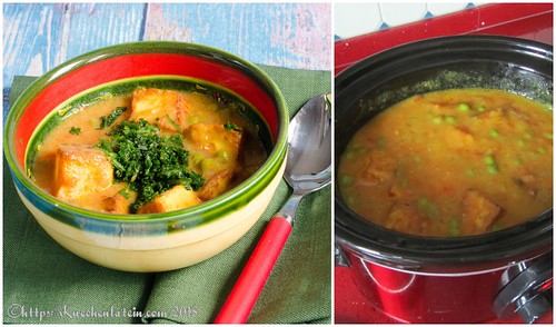 Curry mit Erbsen und Käse – Paneer mattar (2)