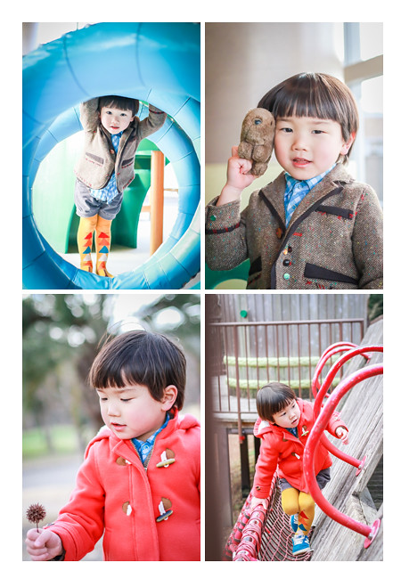 家族の写真をモリコロパーク（愛知県長久手市）でロケーション撮影　カジュアルな服装　女性カメラマンが撮る自然な子供の表情