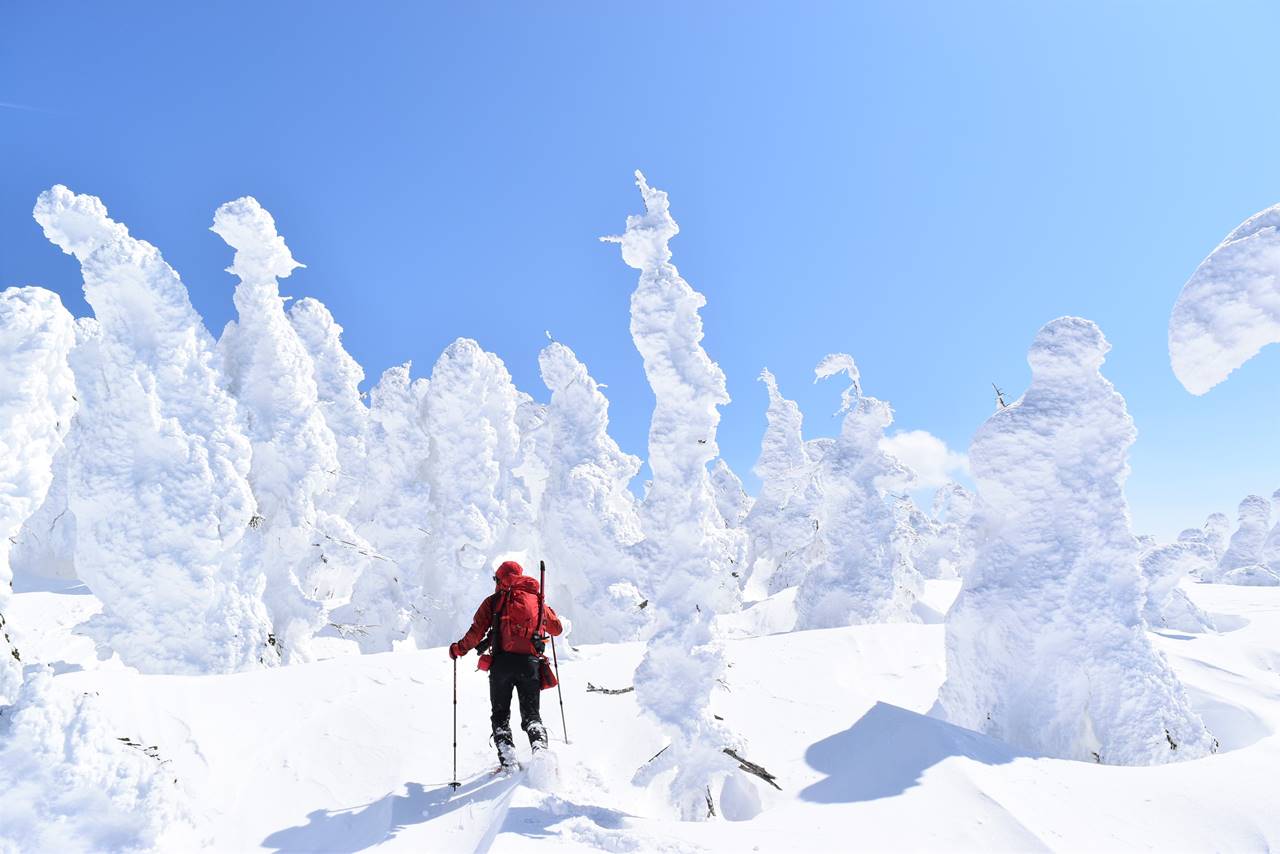 冬の西吾妻山　樹氷・スノーモンスター狩り雪山登山
