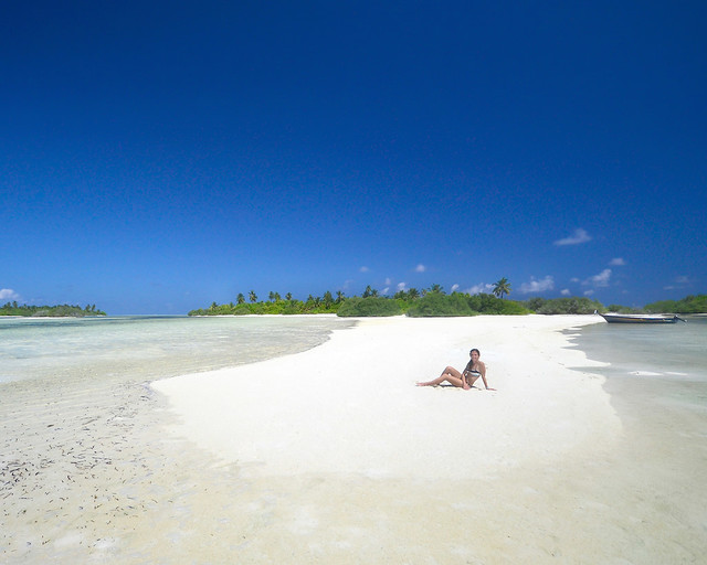 Playa paradisíaca de Maldivas