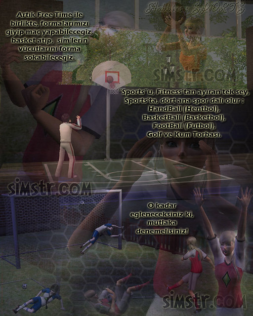 The Sims 2 FreeTime Hobbies Sports Spor Dalları Hobisi