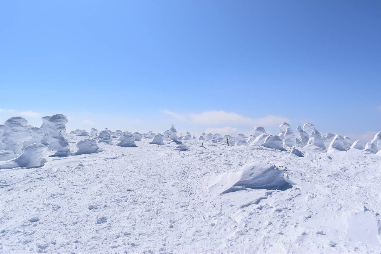 冬の西吾妻山山頂