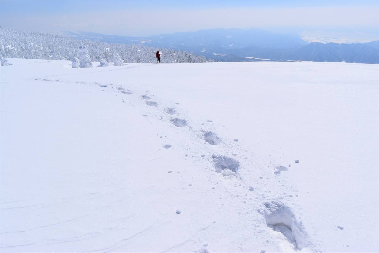 冬の西吾妻山　スノーシュー登山