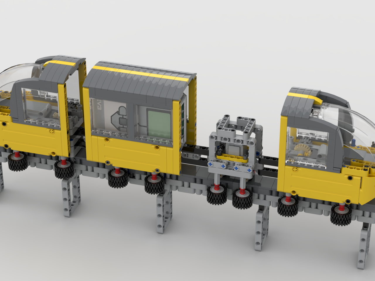 Lego Mindstorms EV3 Monorail with Color Sensor