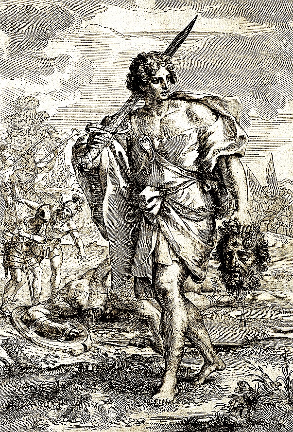 Давид после победы над Голиафом.