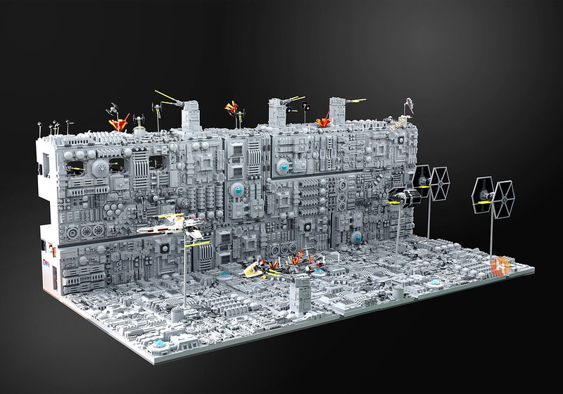 Incredible Lego Star Wars Death Star Trench Run Hides A Full