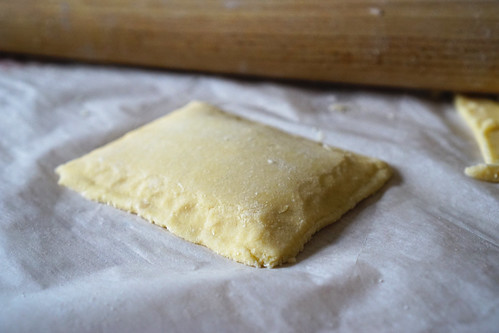 Homemade gluten free pop tarts | folding and sealing the the pop tarts