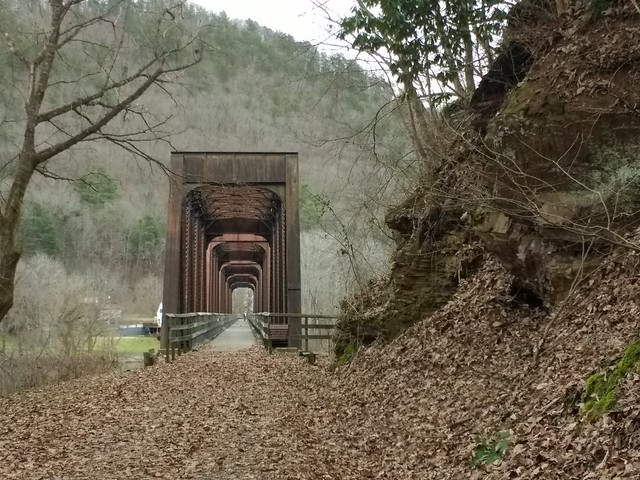 Hiwassee Bridge is 951 feet in length at New River Trail State Park, Va