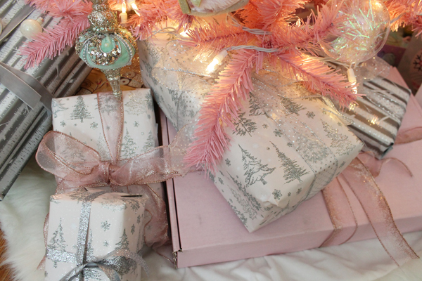 pink christmas presents