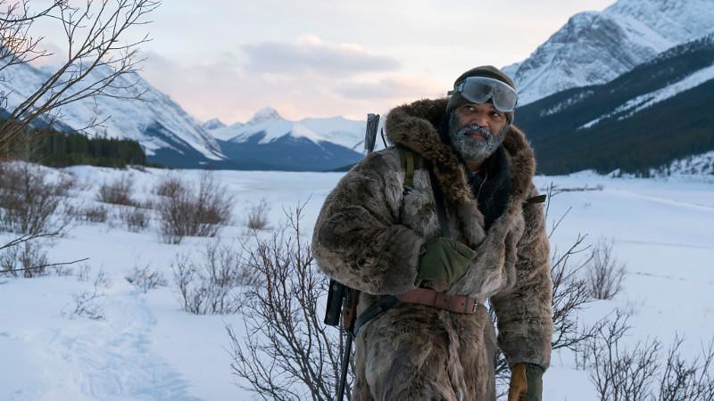 Hold the Dark shoot with Jeffrey Wright in Alberta mountains