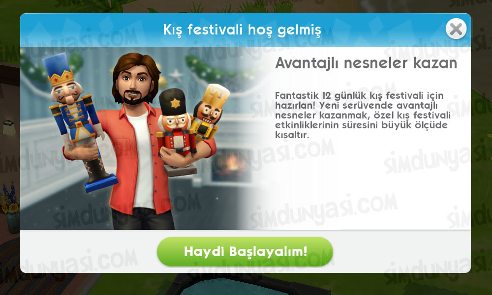 The Sims Mobile Winterfest Kış Festivali Etkinliği