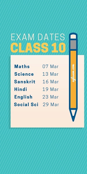 CBSE Class 10 Exam Dates 2019 by AglaSem