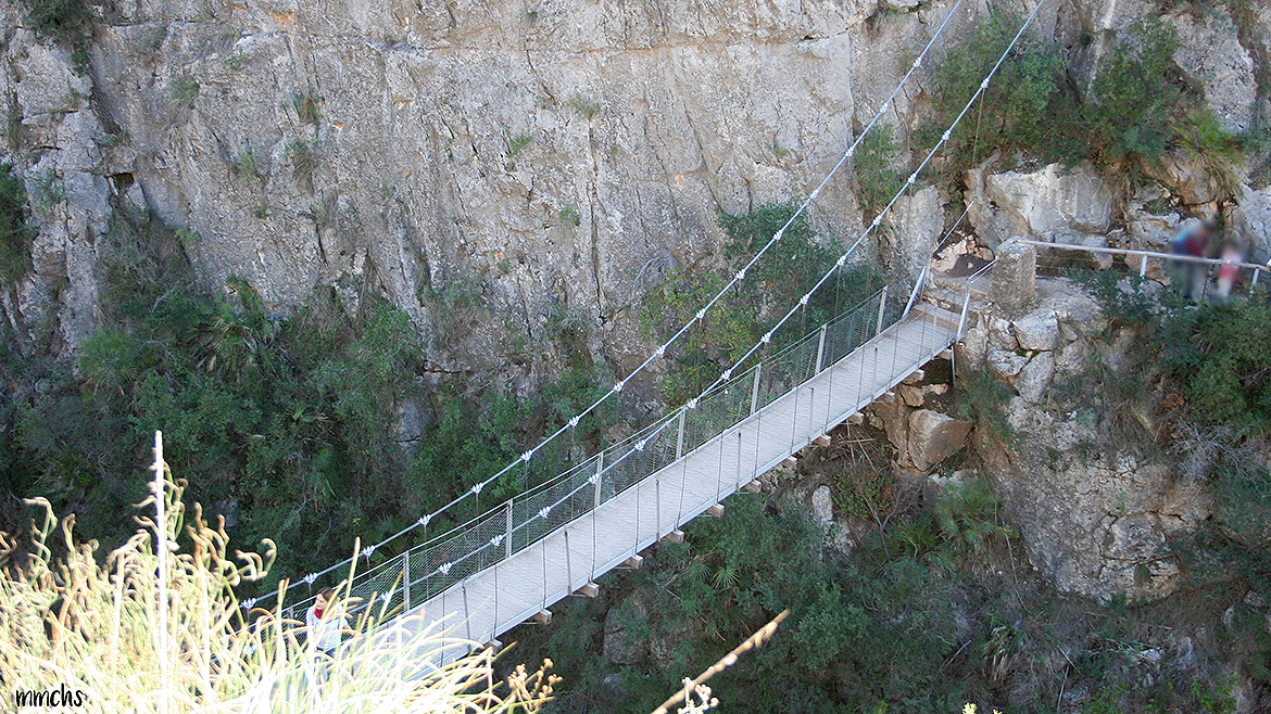 ruta de los puentes colgantes Chulilla