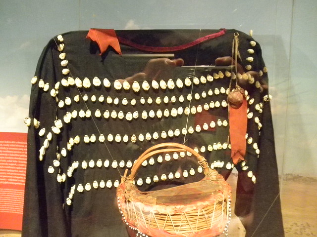 dress with cowrie shells