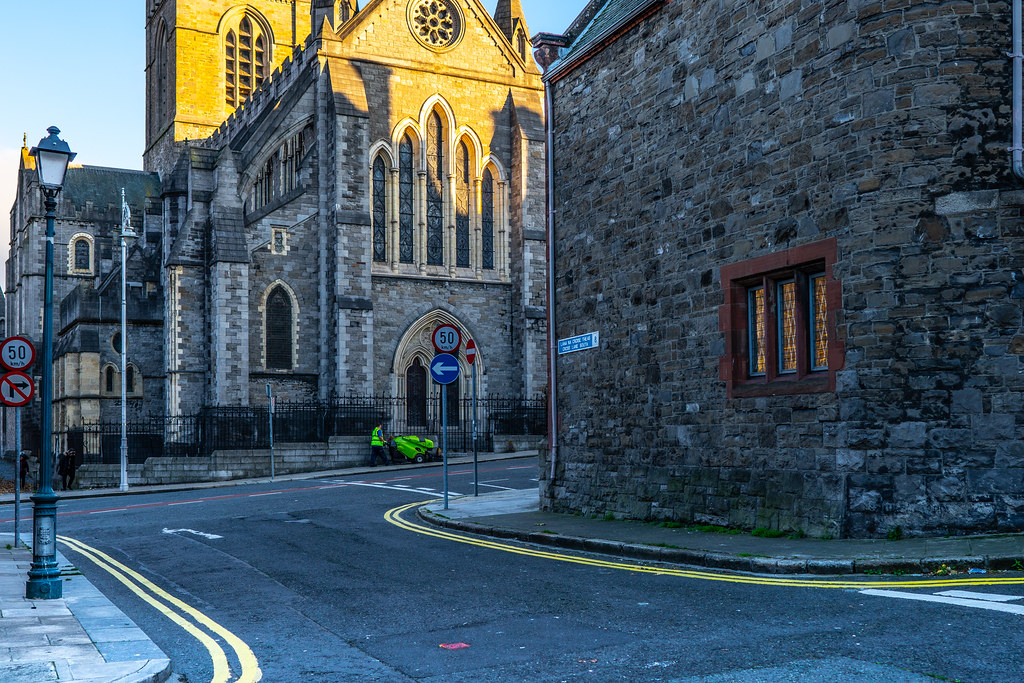 CHRIST CHURCH CATHEDRAL AS SEEN FROM CROSS LANE SOUTH