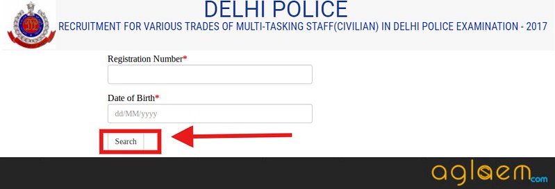 Delhi Police MTS Admit Card