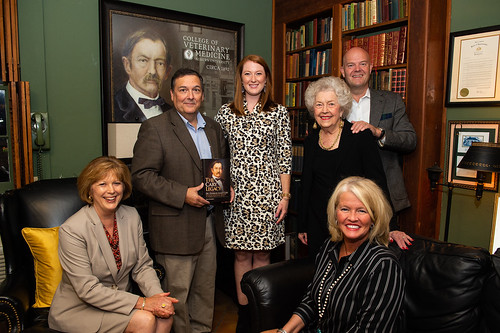 Sam Hendrix is pictured with Cary family descendants