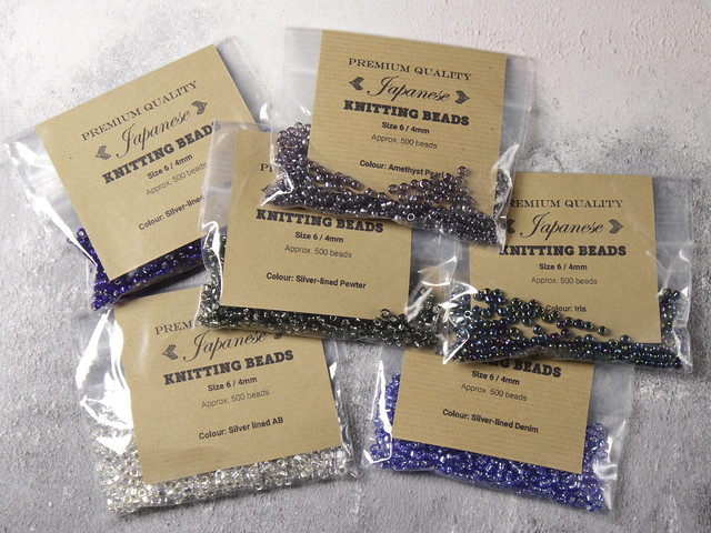 Japanese Knitting Beads size 6 (4mm) – Silver-Lined Aurora Borealis