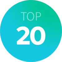 A circle with the text 'Top 20' displayed in the middle